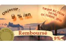 Remboursement CAPITAL + COUPON de 9 % TARGET ACTION TOTAL sur 1 an