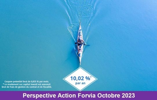 perspective action forvia, produit structuré forvia