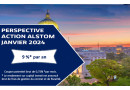 Logo Perspective action ALSTOM janvier 2024 - Remboursé  + coupon 9 %